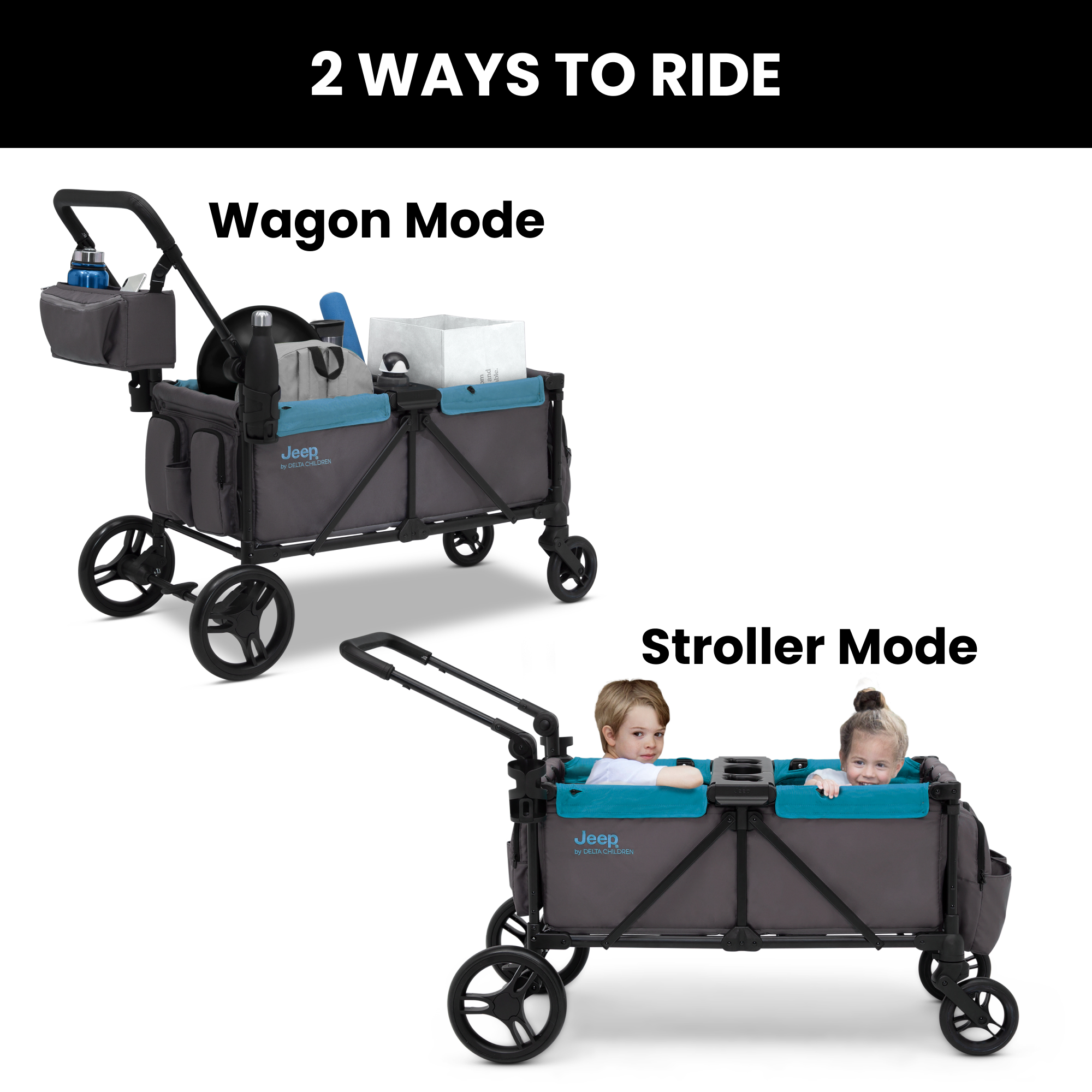 Jeep Sport All-Terrain Stroller Wagon by Delta Children